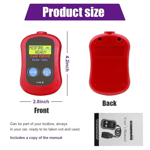 NWT Diagnostic Scanner Code Reader Automotive Engine Fault Scanner - Picture 2 of 10